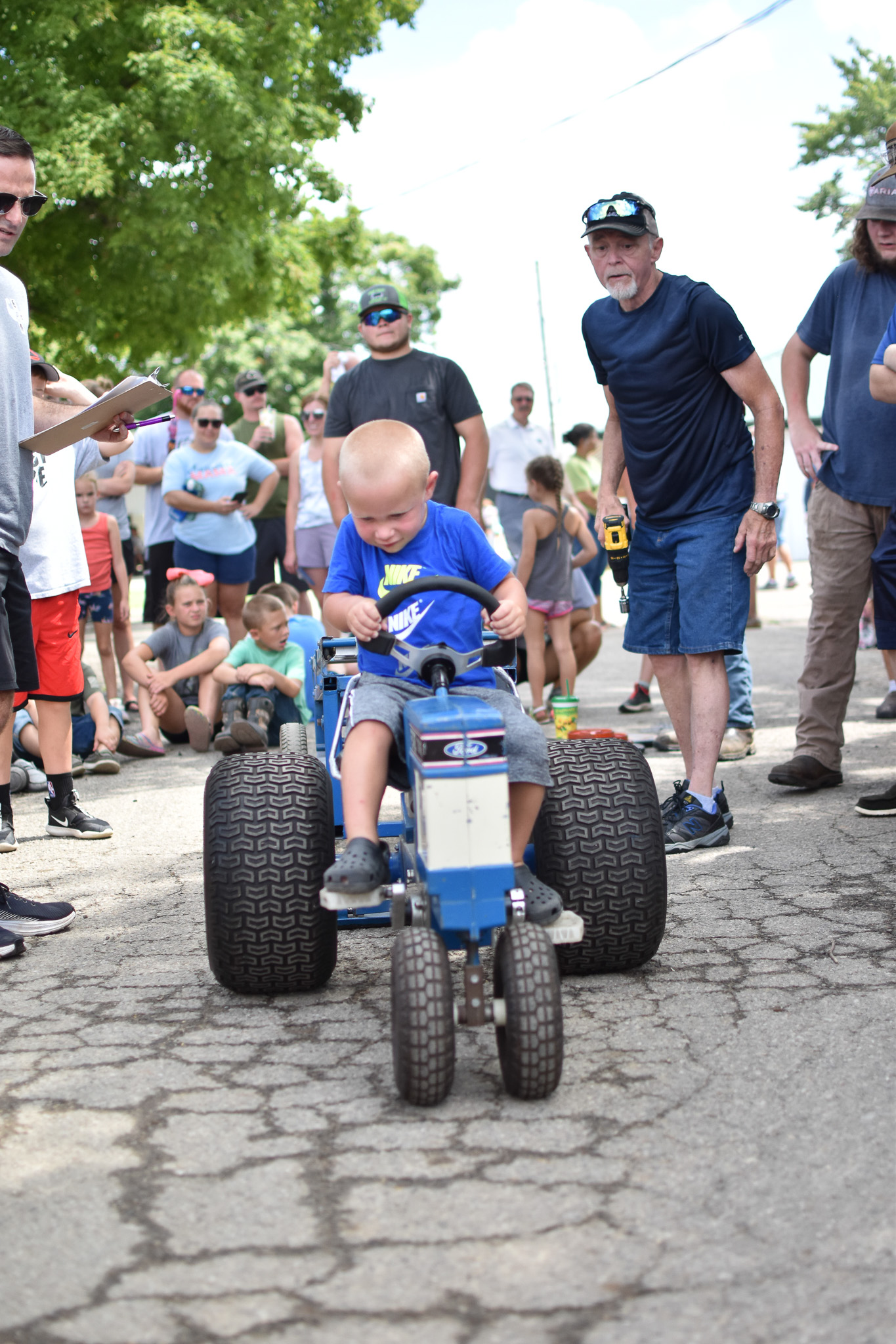 Mr. Ebert at the Kiddie Tractor Pull