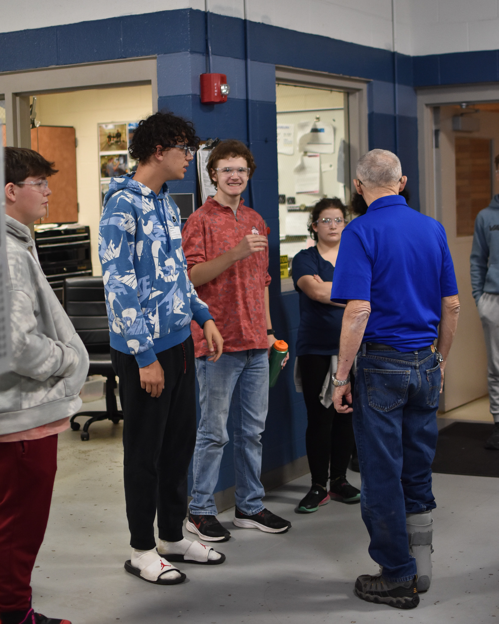 Mr. Ebert during High School Tour