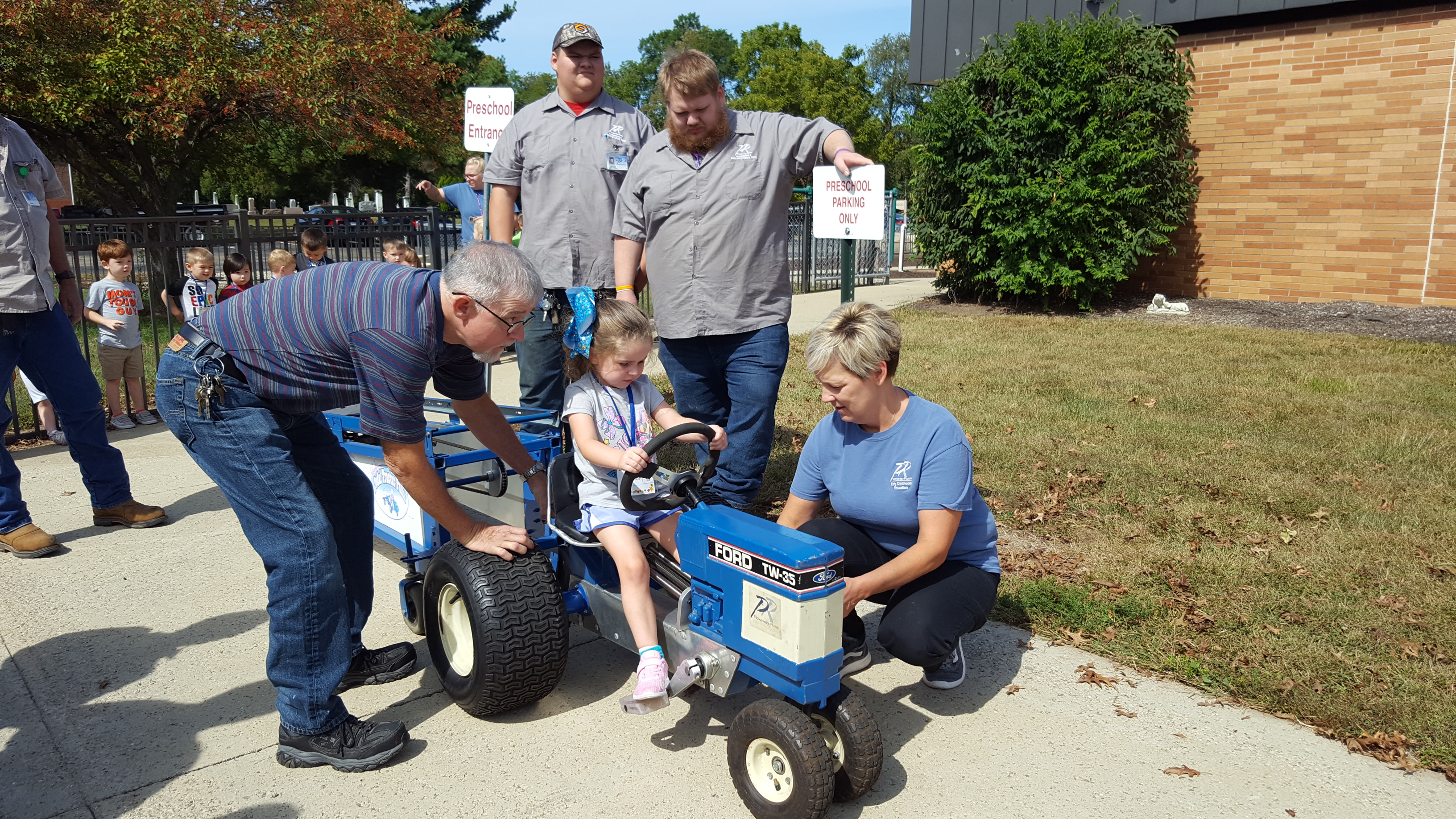 Mr. Ebert at the Kiddie Tractor Pull