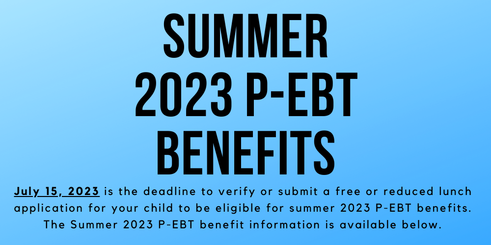 Summer 2023 PEBT Benefits Upper Deerfield Township Schools