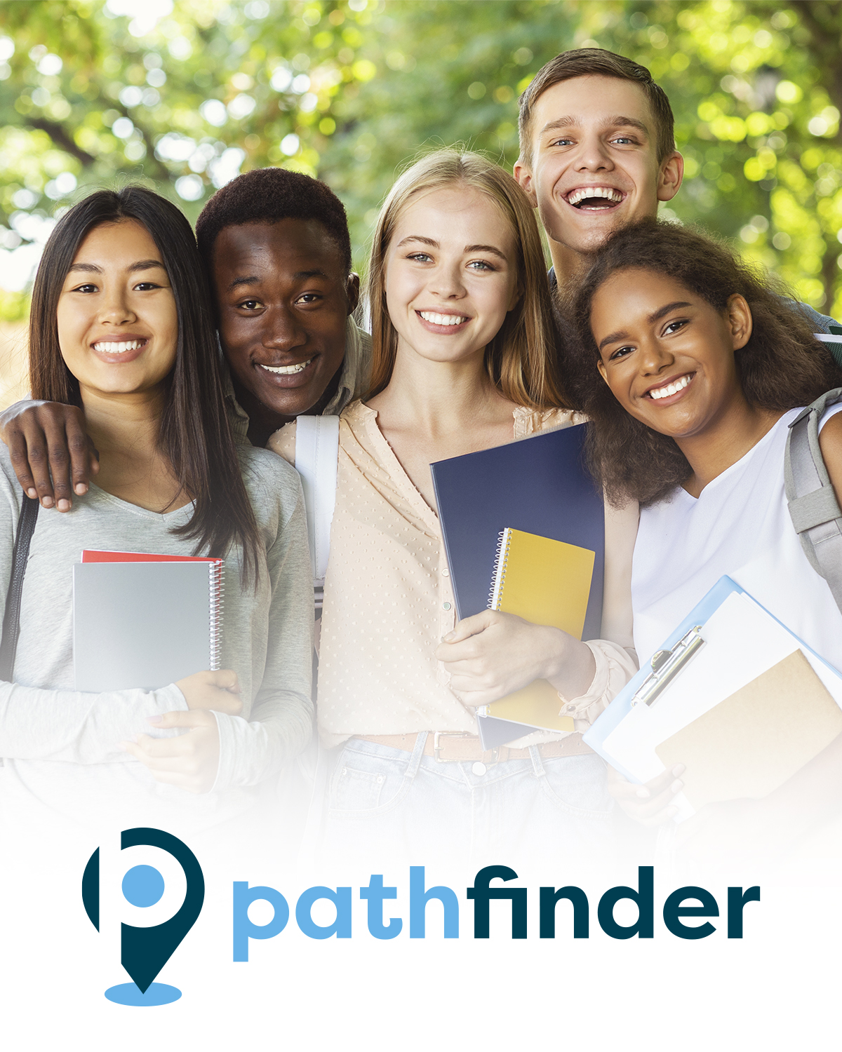 Pathfinder graphic with students