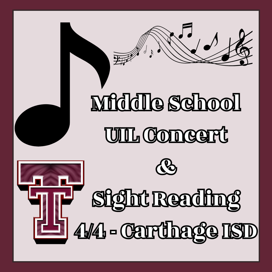 UIL Middle School Concert & Sight Reading 04/04