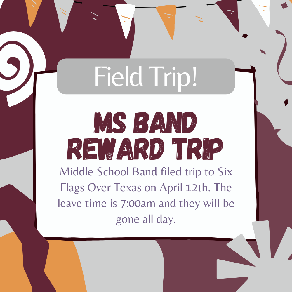 MS Band Reward Trip to Six Flags 