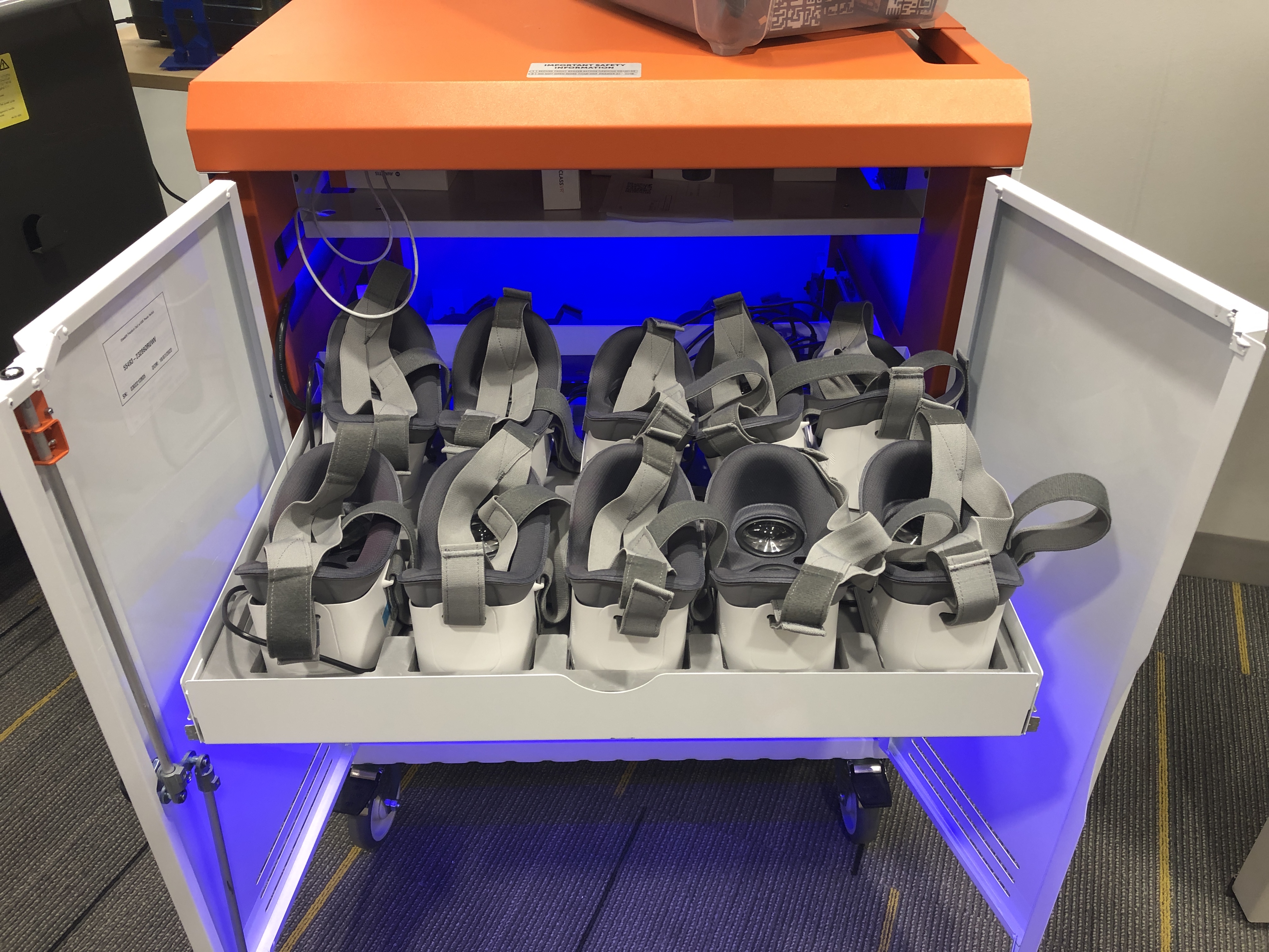 Case of ClassVR goggles