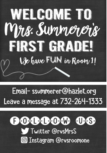 mrs summerer's classroom info