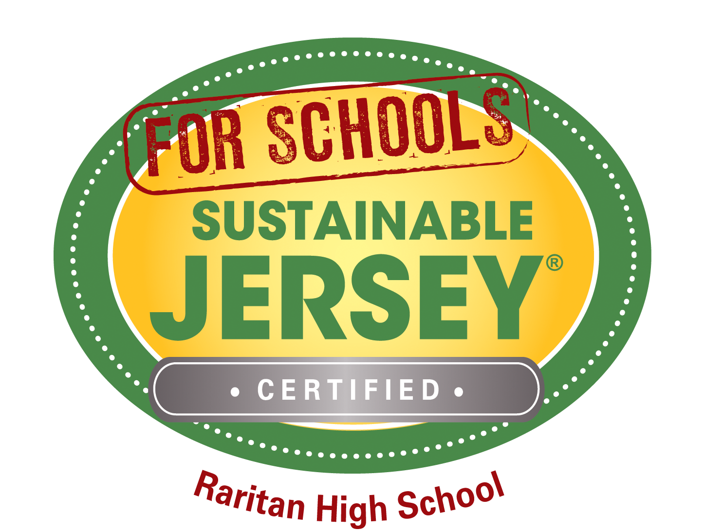 for school. sustainable jersey. certified. raritan high school