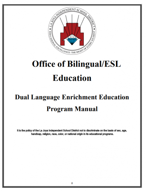 Dual Language Enrichment Program Manual
