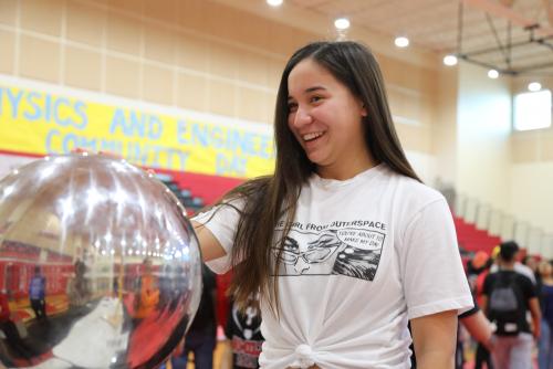 Student at a Science Fair