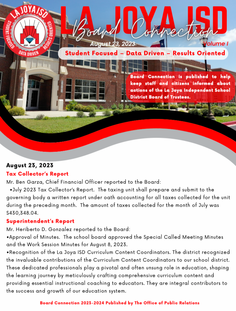 Board Connection Newsletter 