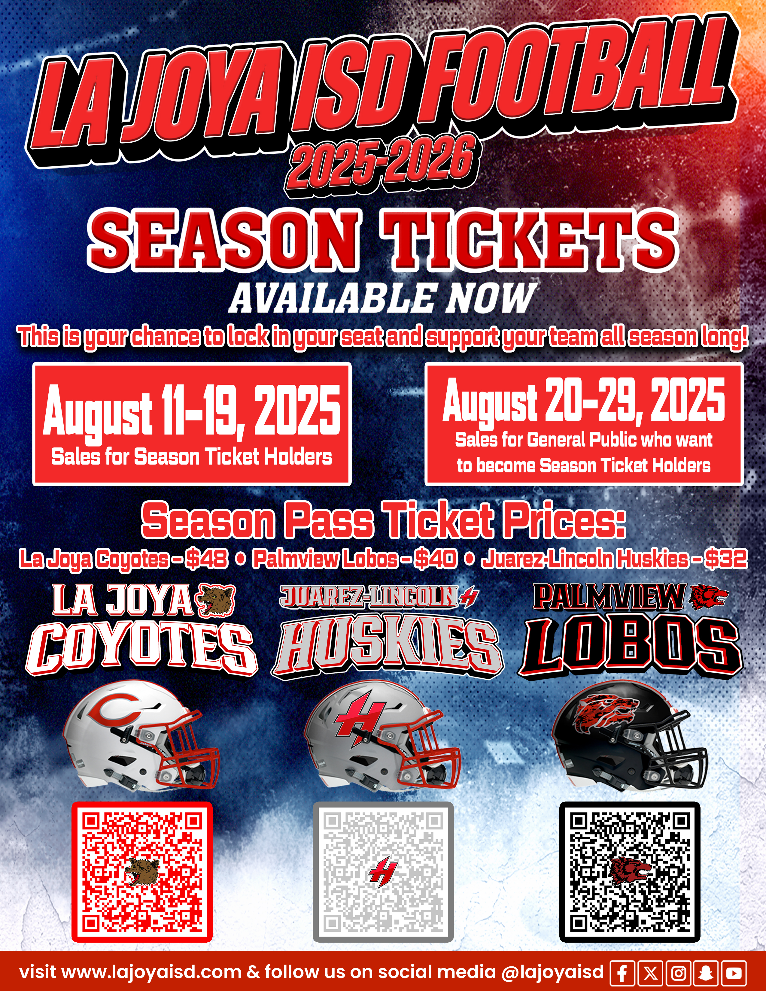 La Joya ISD Football Season Tickets Buy Here