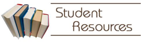 Student Resources - shows books. Generic imaage