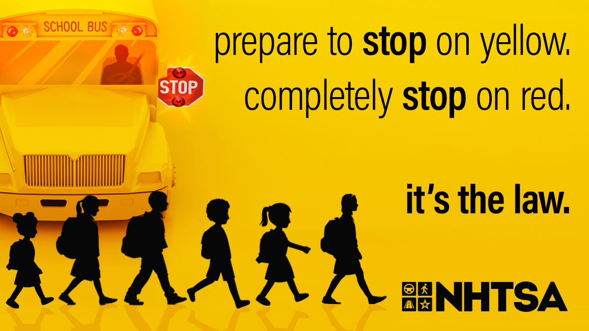 Prepare to stop on yellow. Completely stop on red.
