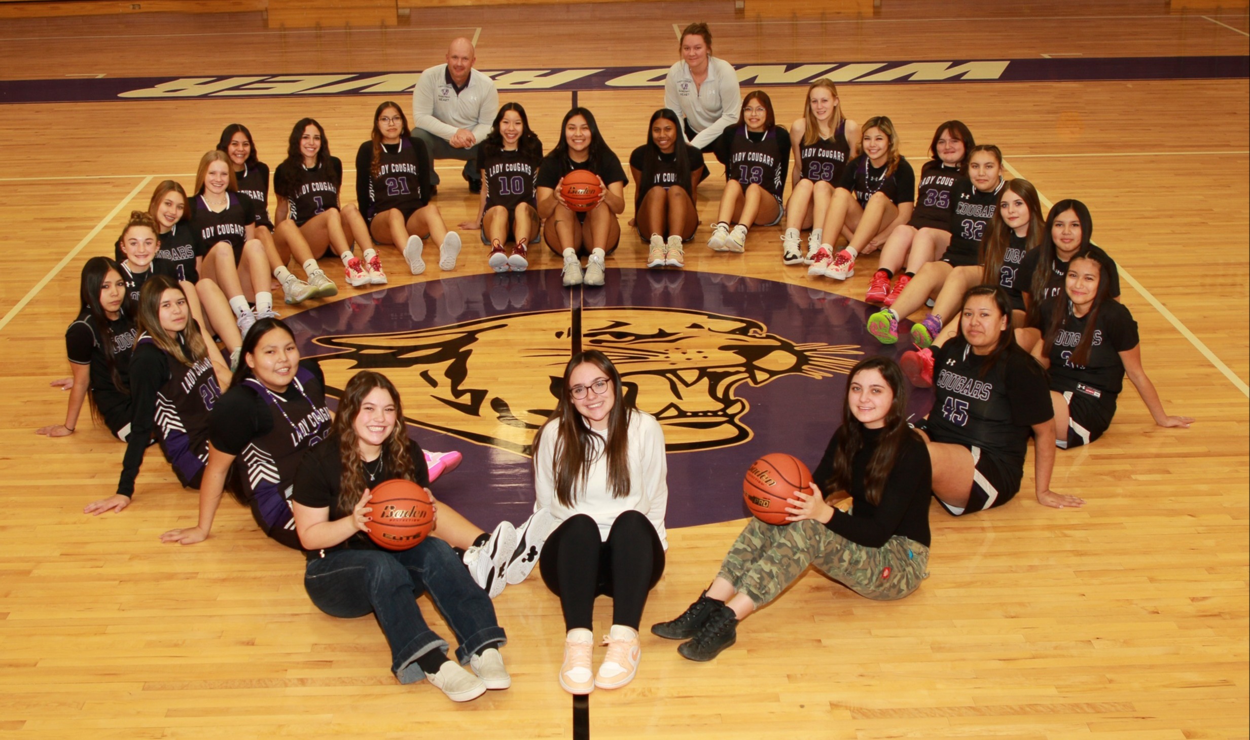 2023-2024 Wind River Cougars Girls Basketball Team