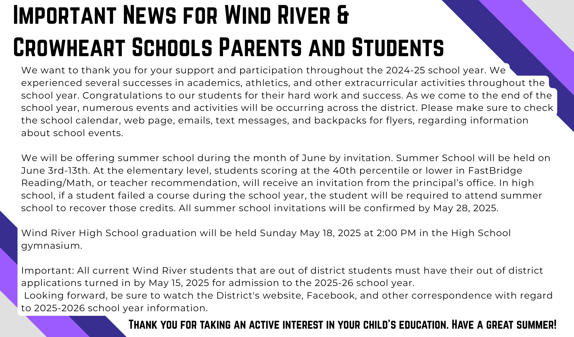 News from the Principles