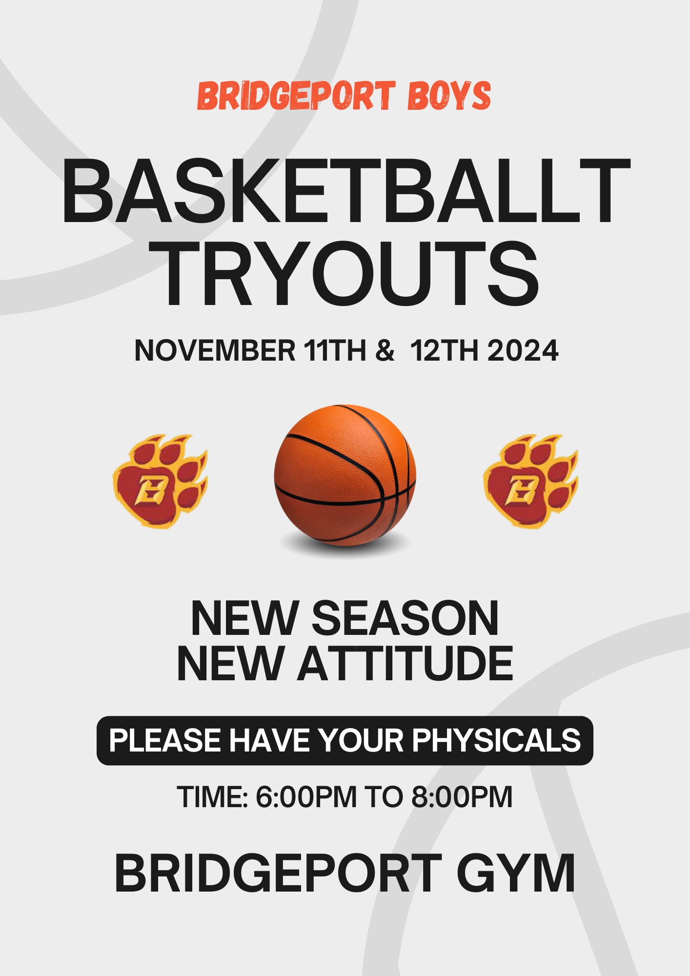 Boys Basketball Tryouts