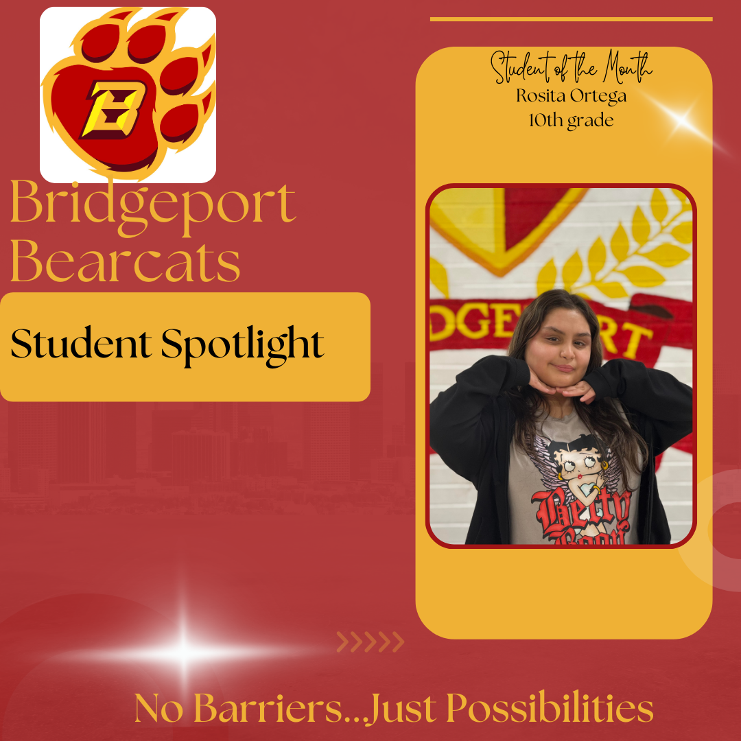 Student of the Month, Rosita Ortega 10th grade