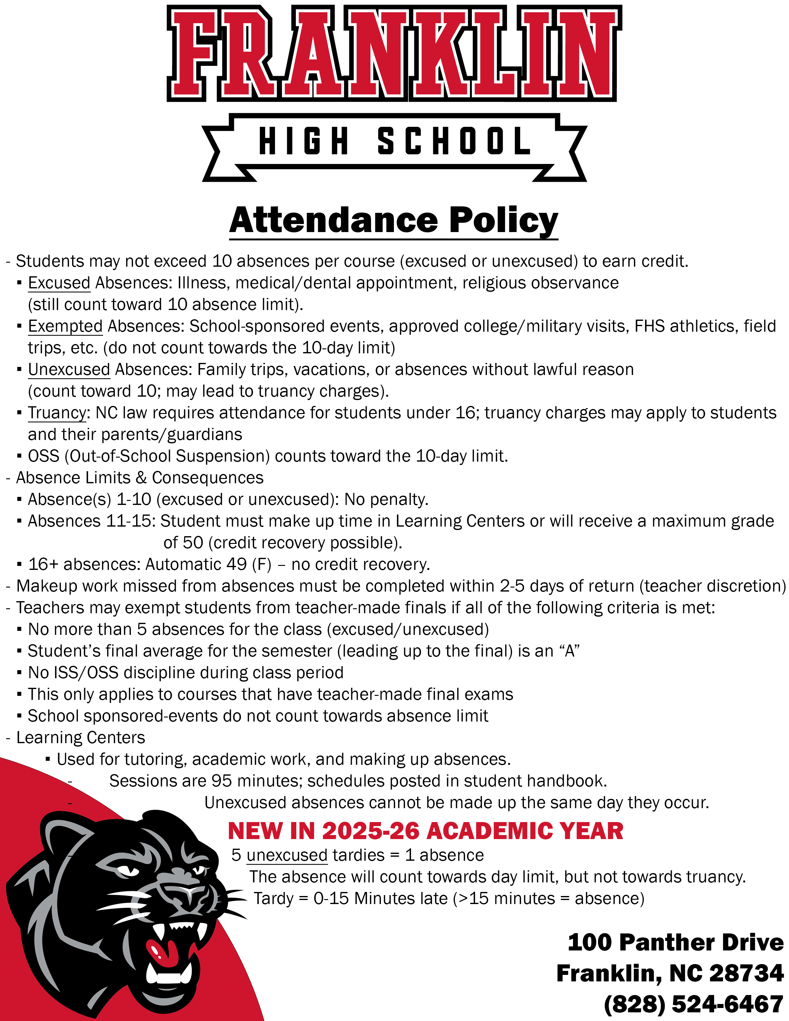 Attendance Policy