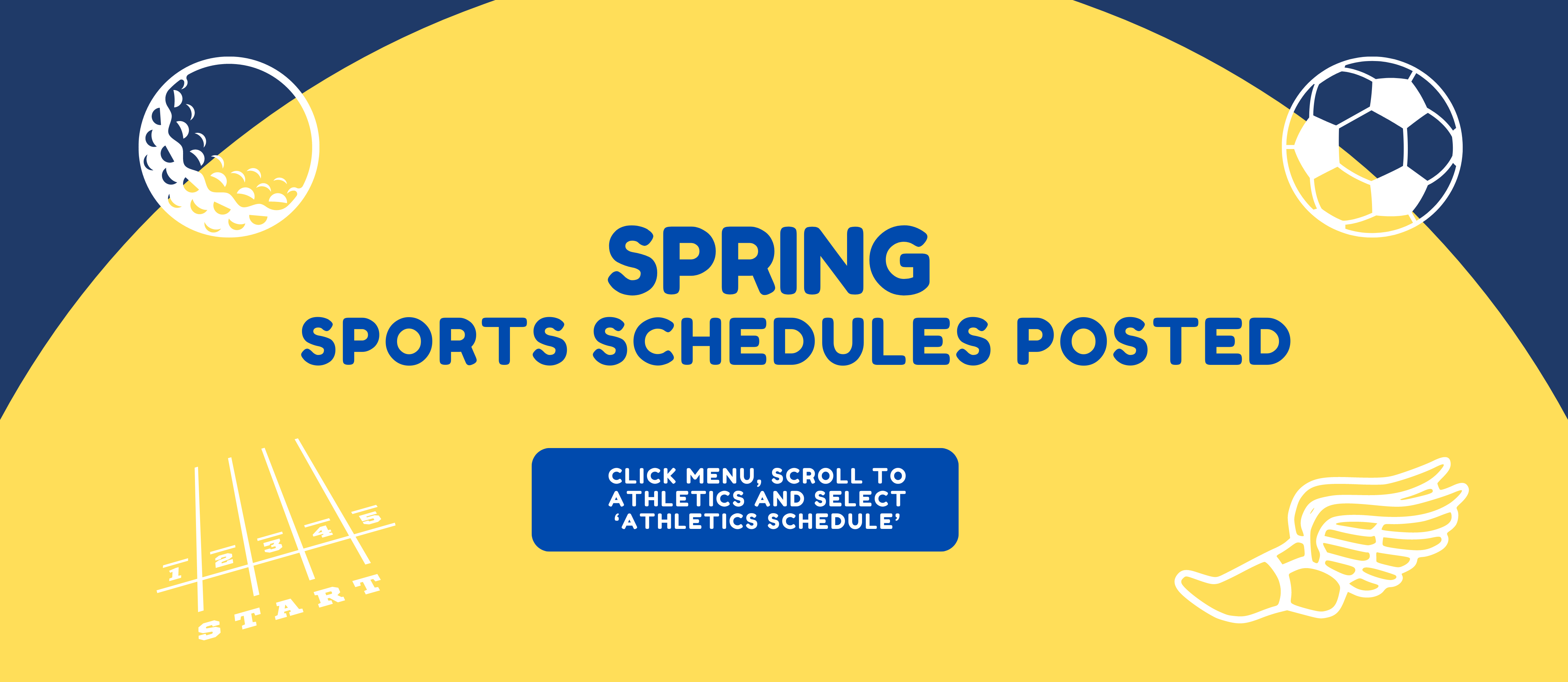 Spring sports schedules are posted