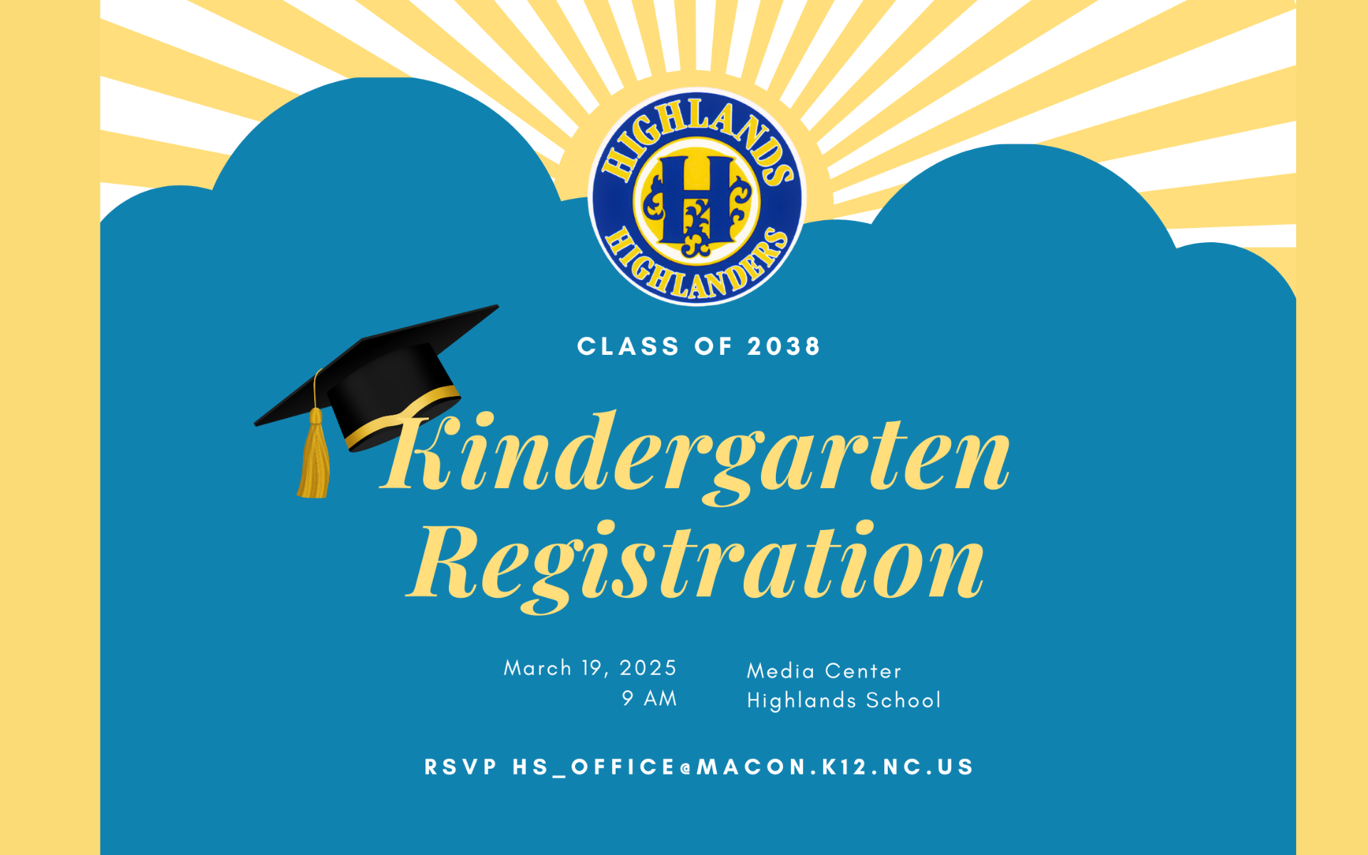 Kindergarten registration announcement