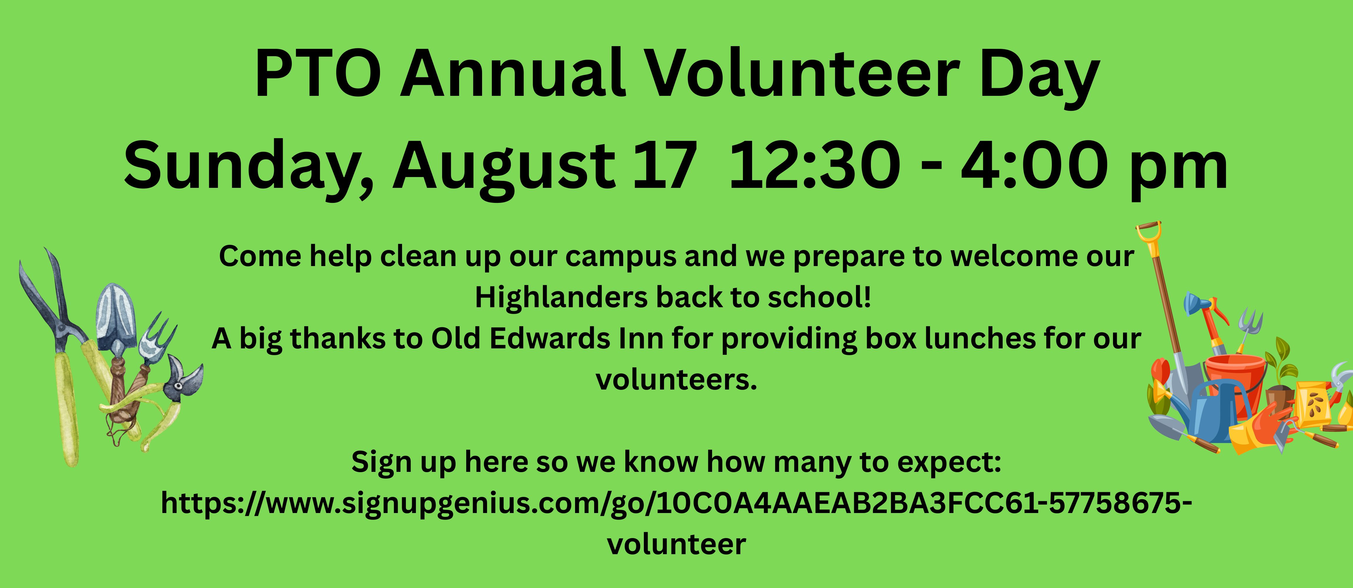Campus clean-up August 17