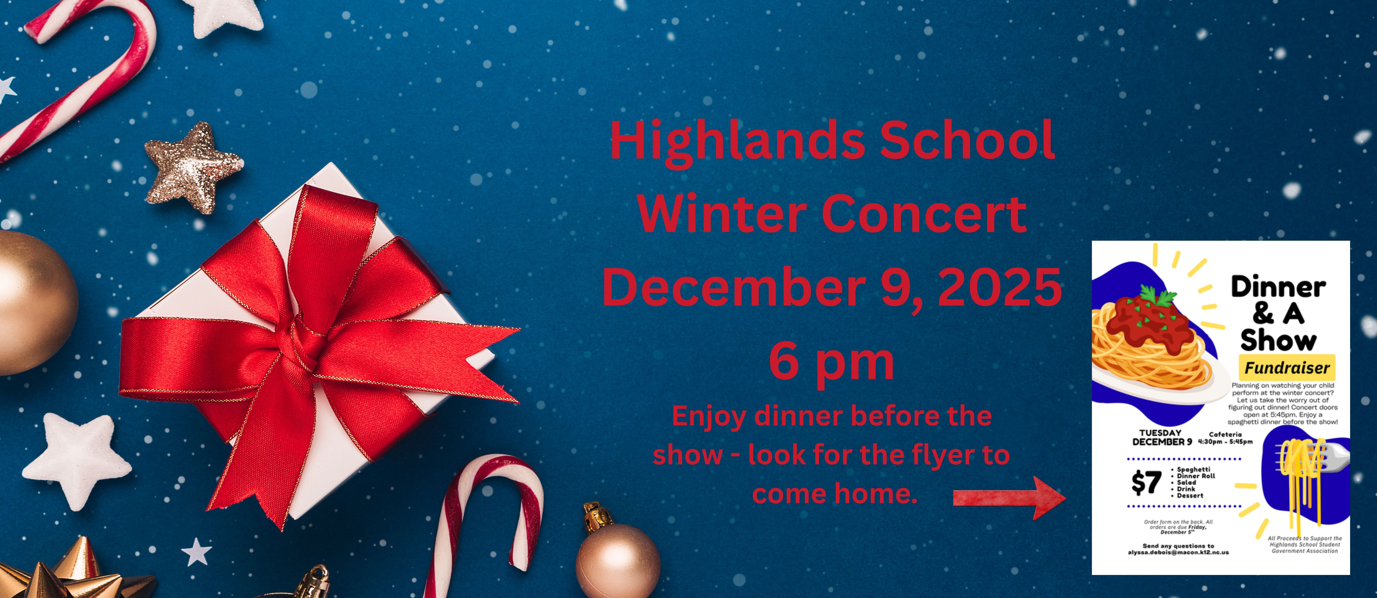 Winter concert on December 9th