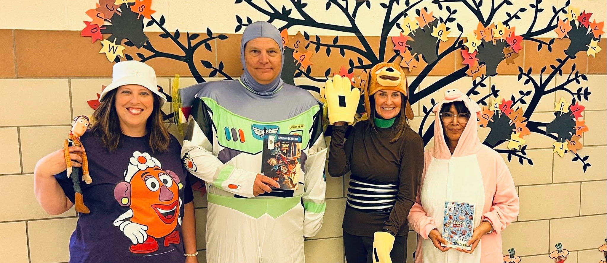 Office Staff dressed in their favorite book characters.