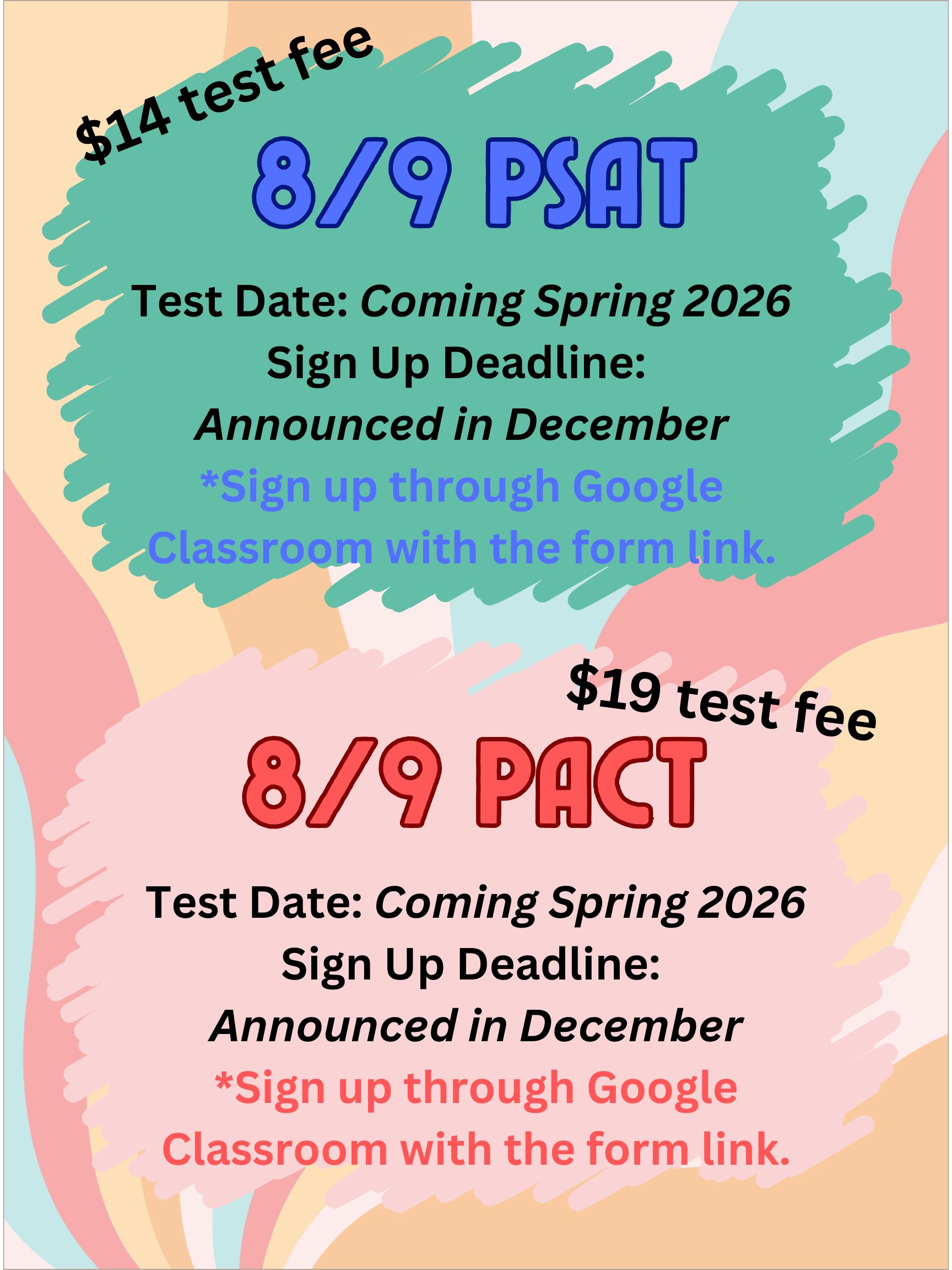 8th-9th PSAT Pre ACT