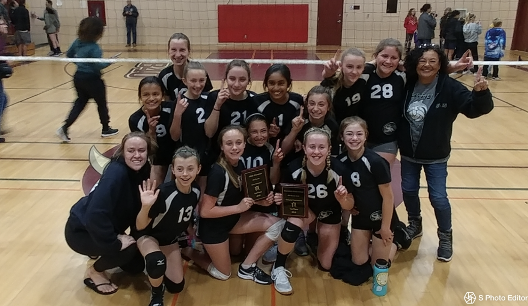2017-18 6TH GRADE GIRLS VOLLEYBALL WIN IT ALL!!!