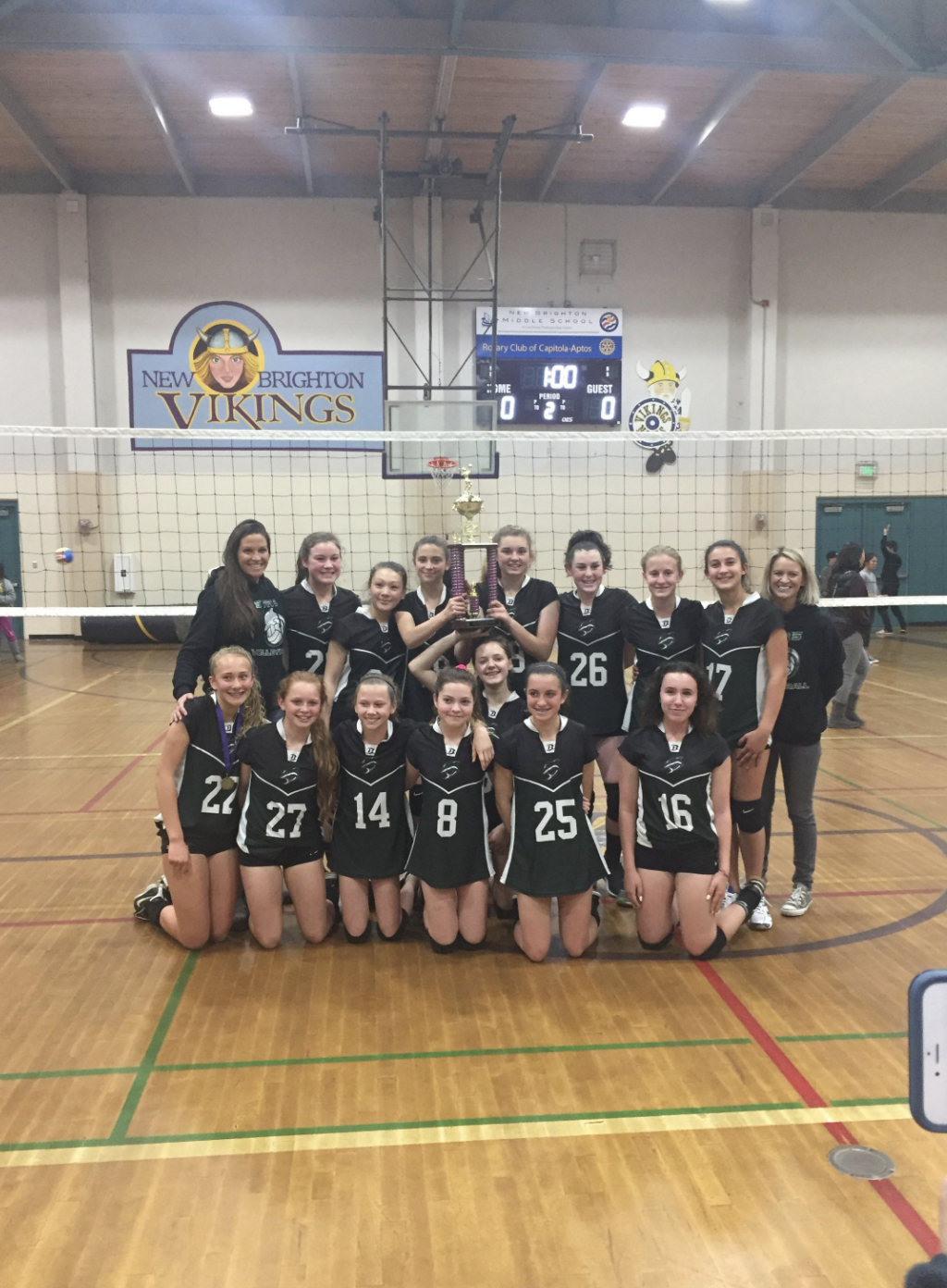 2017-18 7TH GRADE GIRLS VOLLEYBALL WIN THE TOURNAMENT!