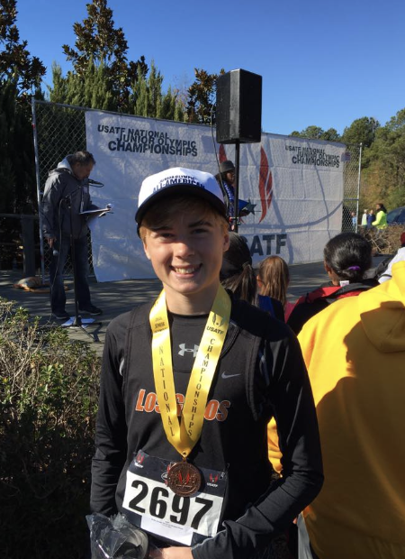 JEREMY TAKES 4TH PLACE FOR THE NATIONAL JR. OLYMPIC XC! 2016