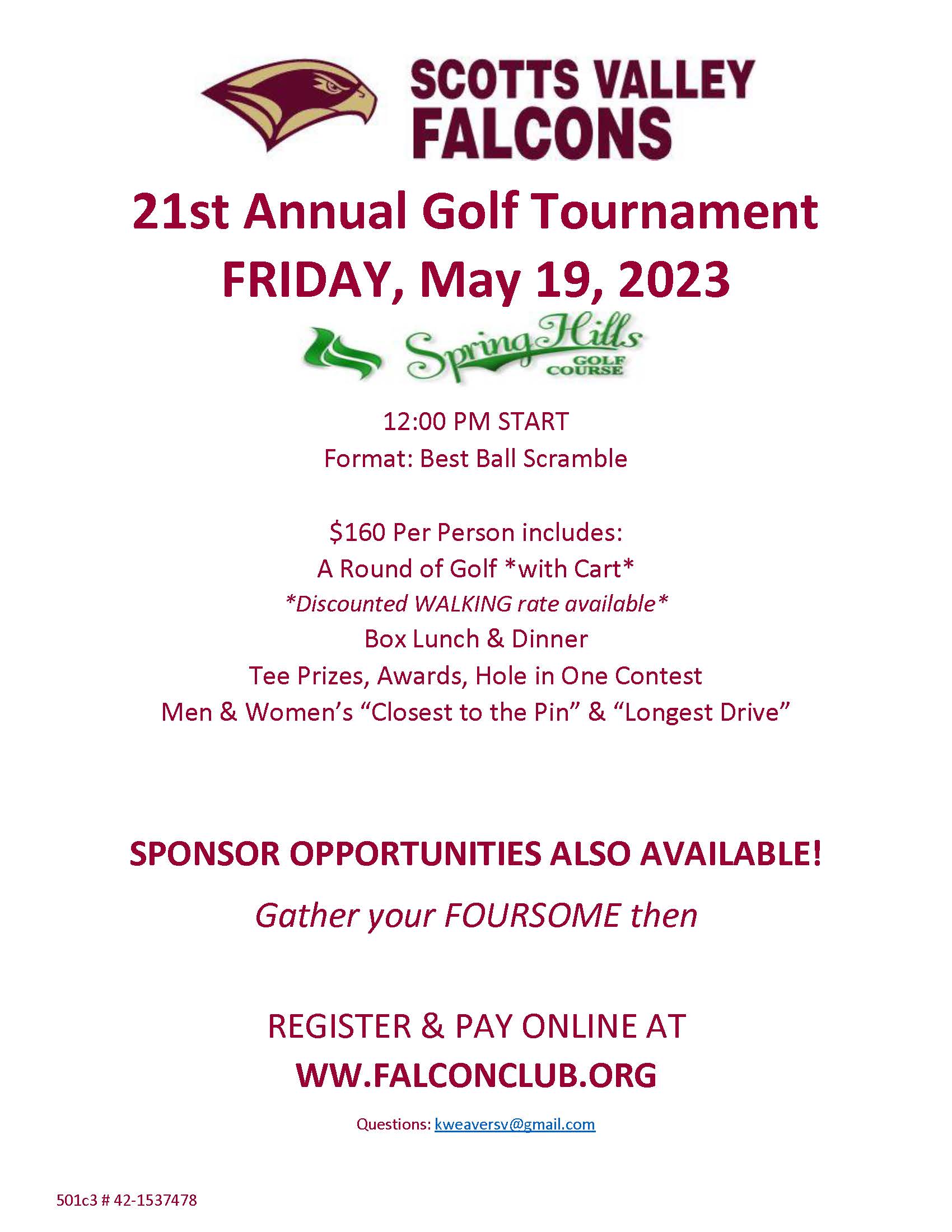 21st Annual Golf Tournament 