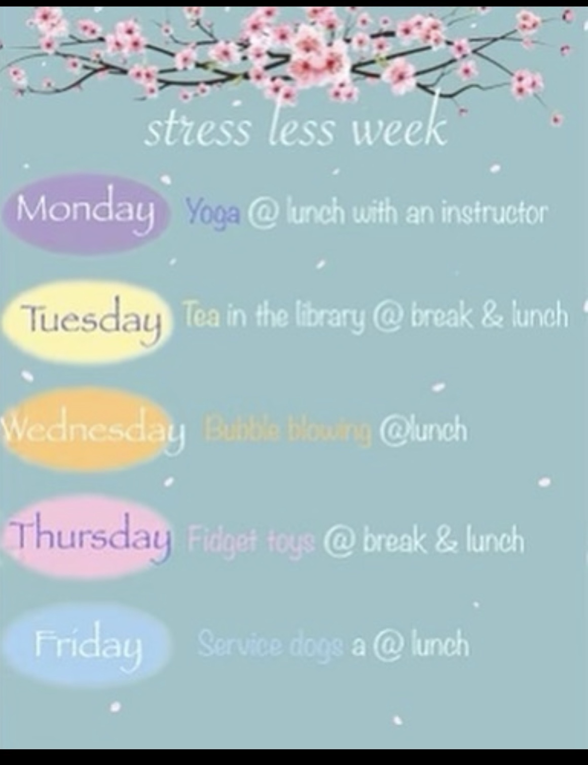 Stress Less Week