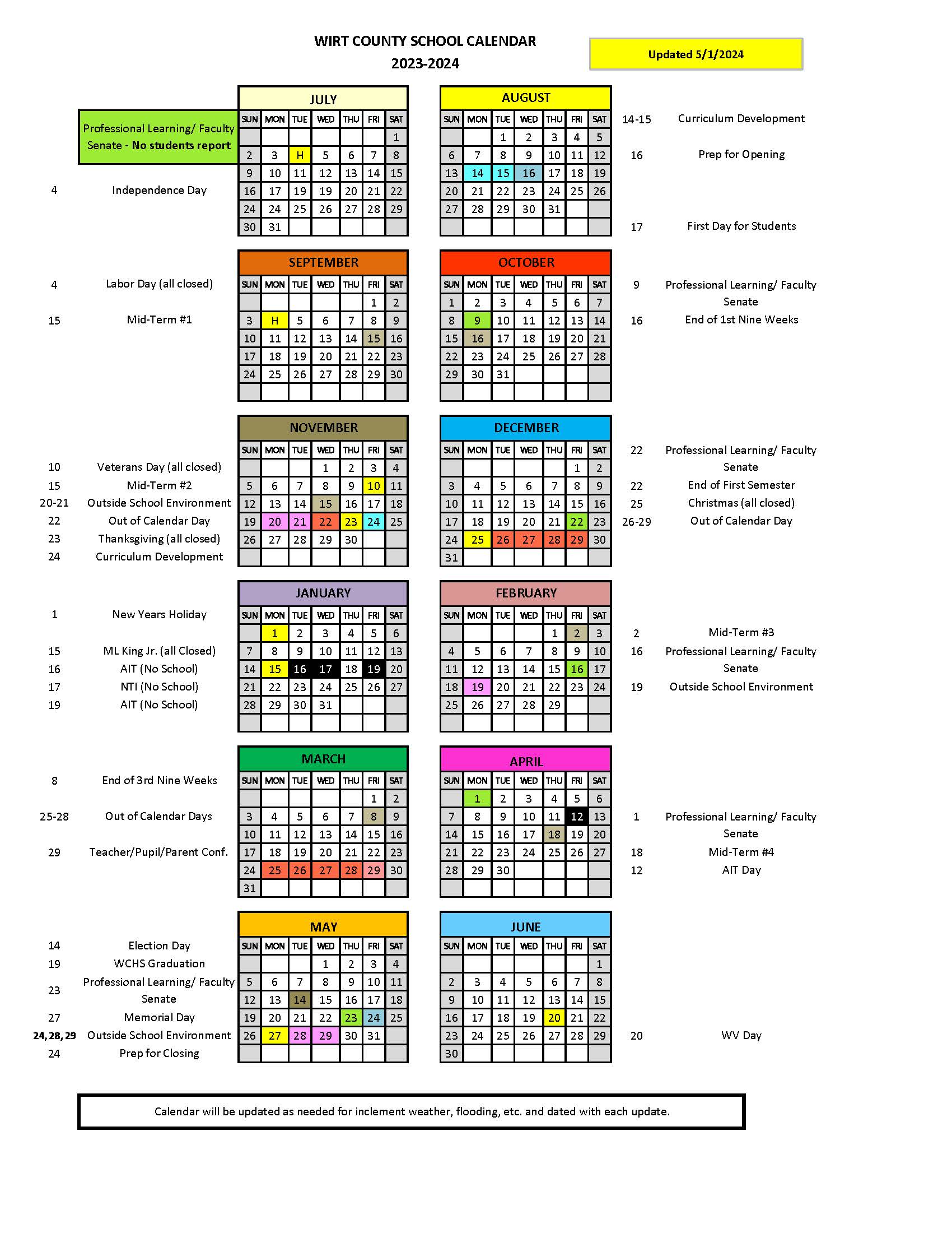 Final calendar update 23-24