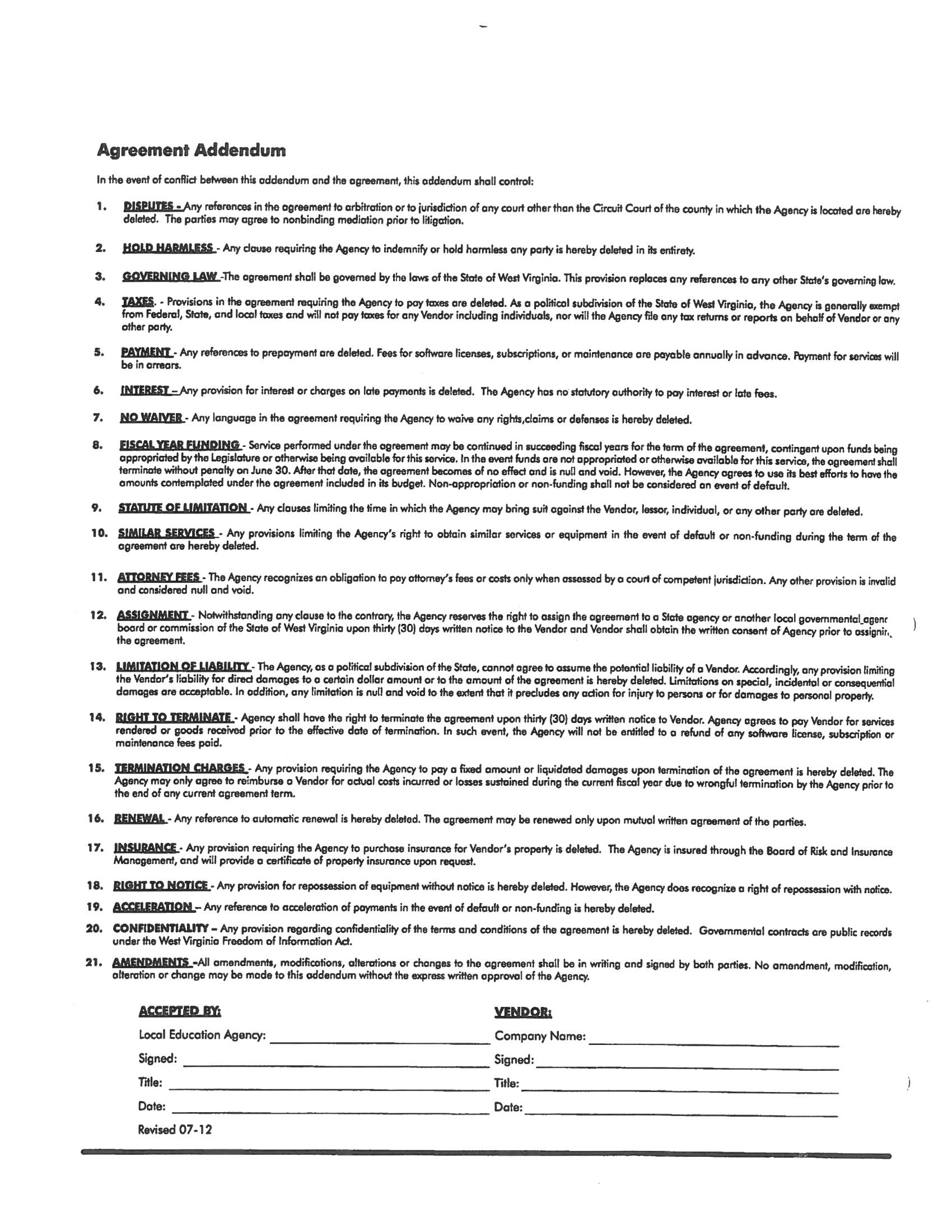 Contracted Services Vendor Packet page 6