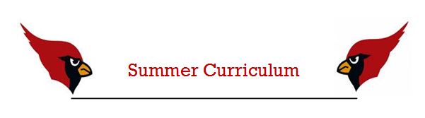 Summer 2022-2023 Curriculum