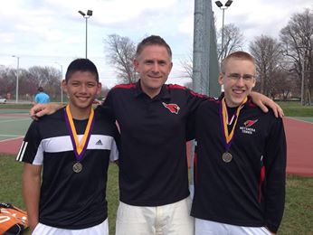 Mitchell Nguyen, Coach Willard, Will Koehrsen group picture