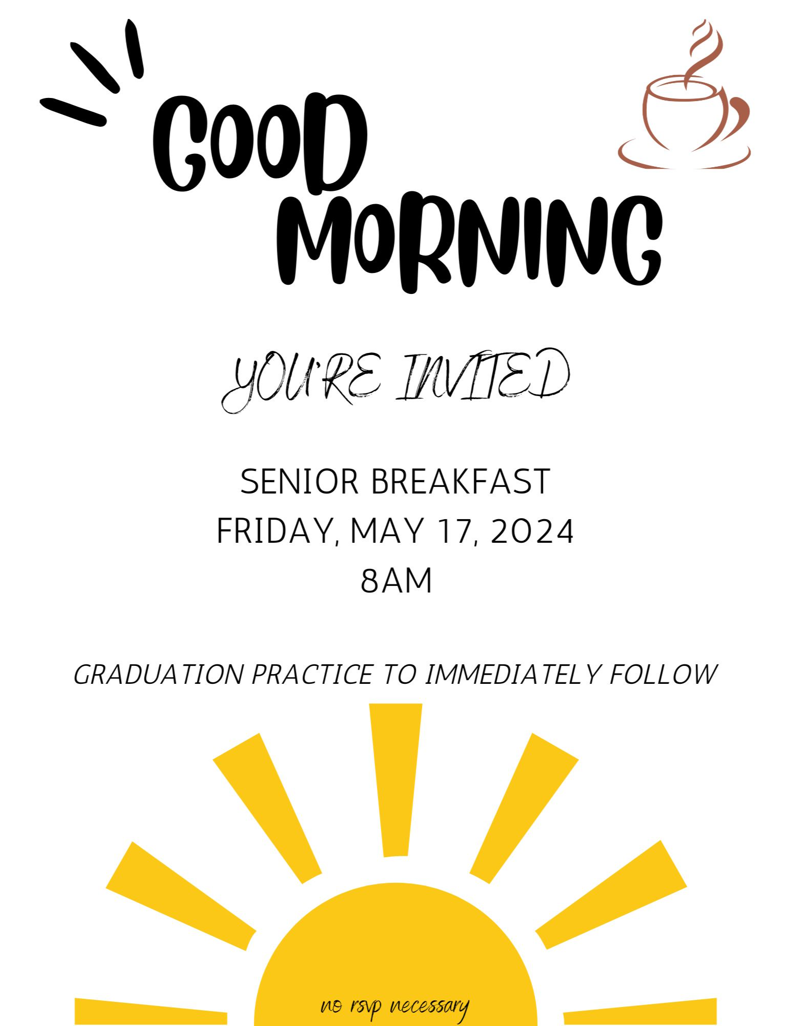Senior Breakfast Graphic