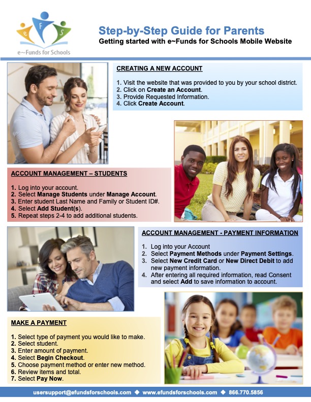 Instructions on how to Fund your Lunch account from E-funds