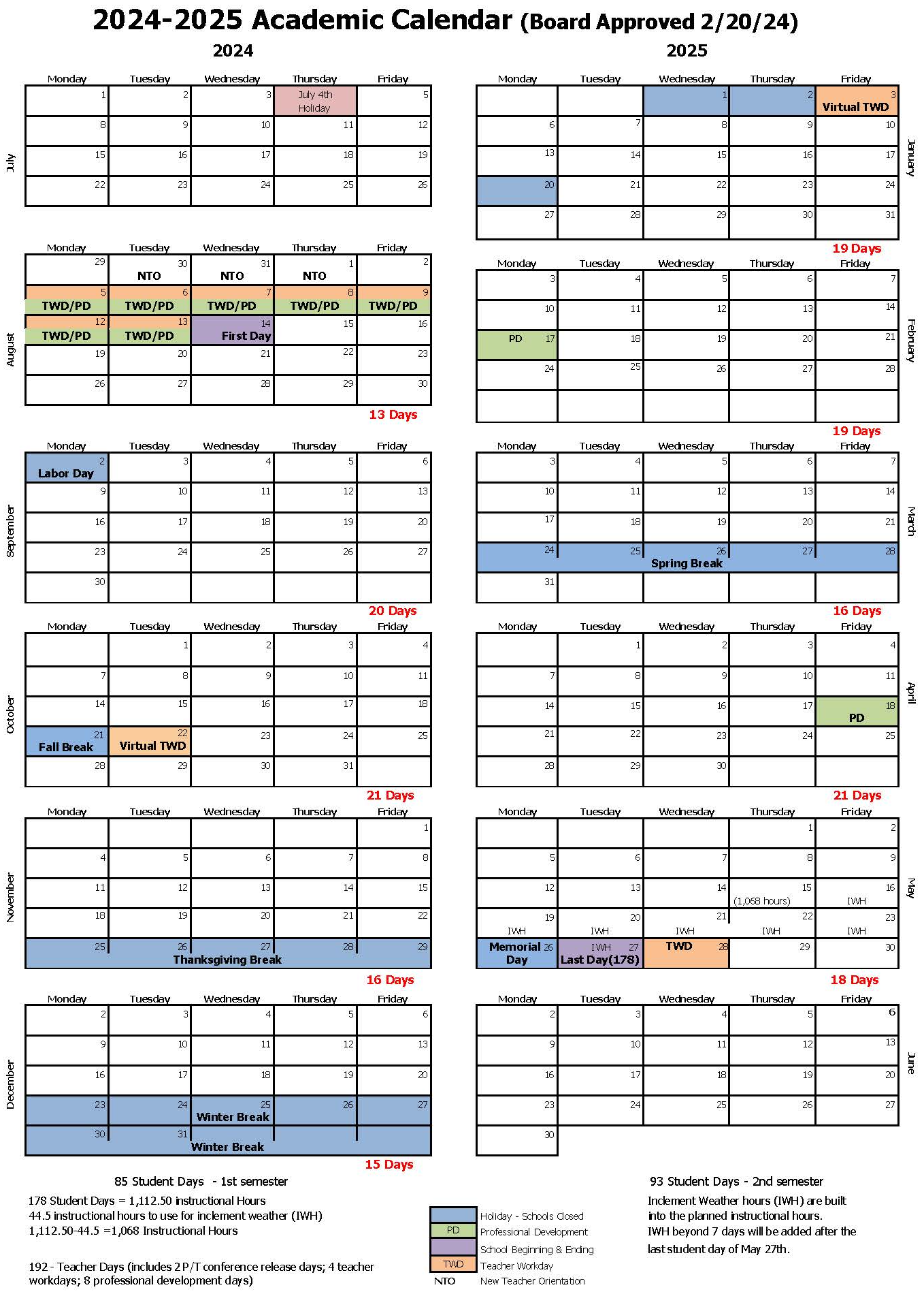 Calendars Bentonville Schools