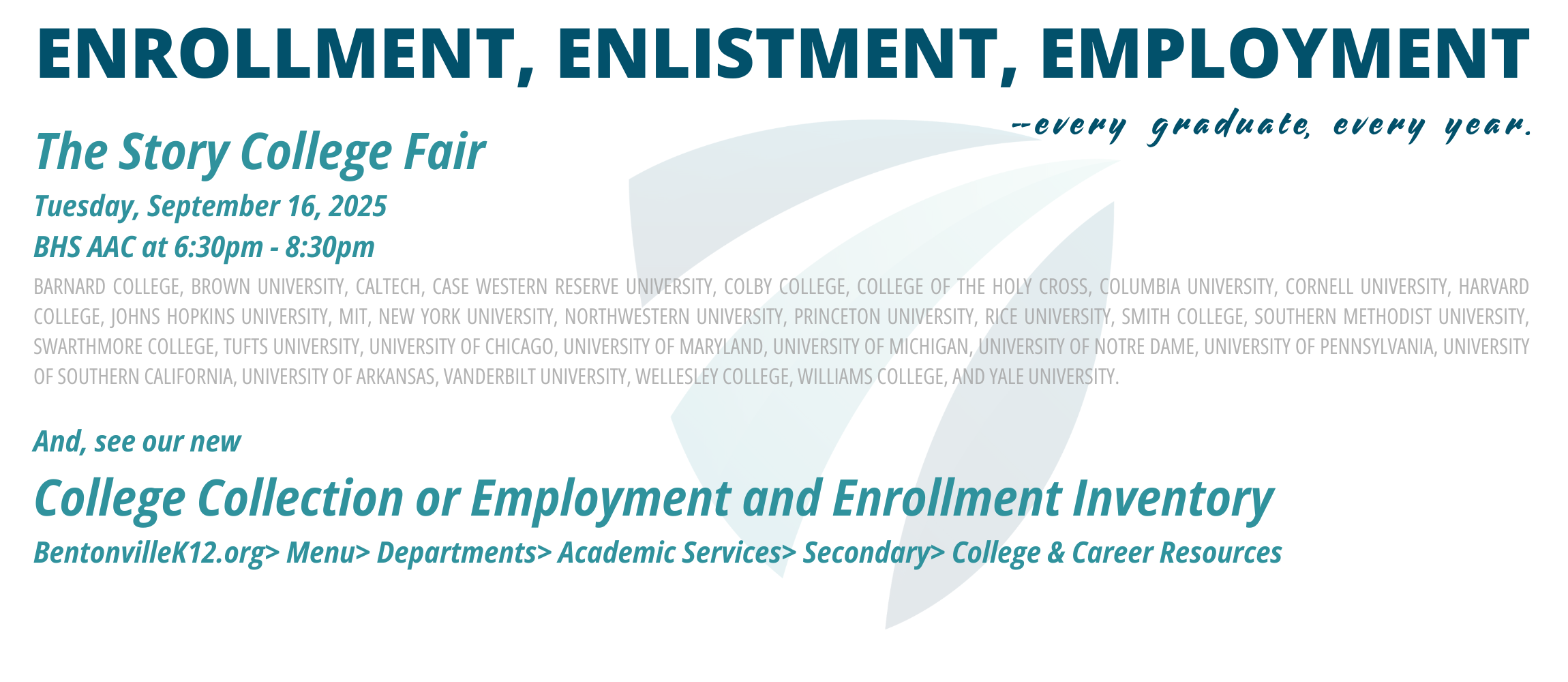 College Enrollment, Employment, and Enlistment