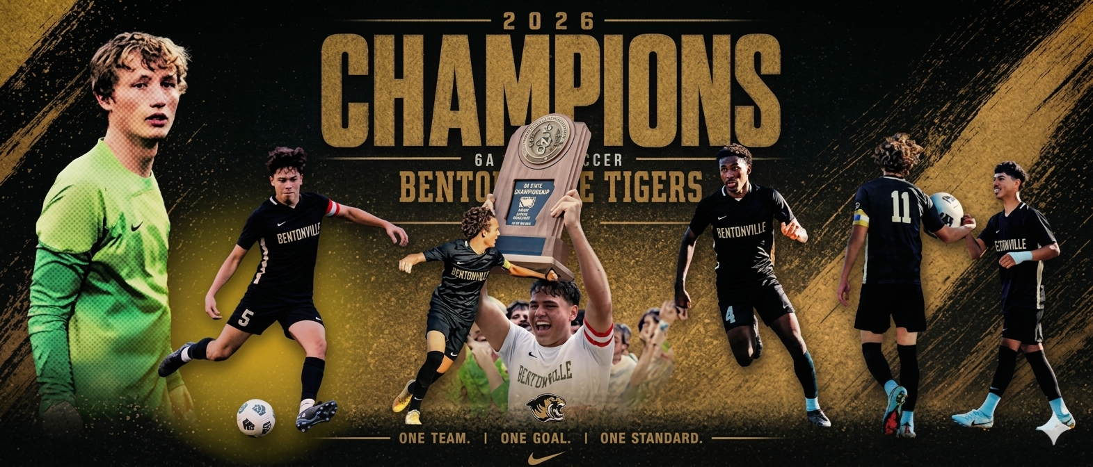 Bentonville High boys soccer state champs