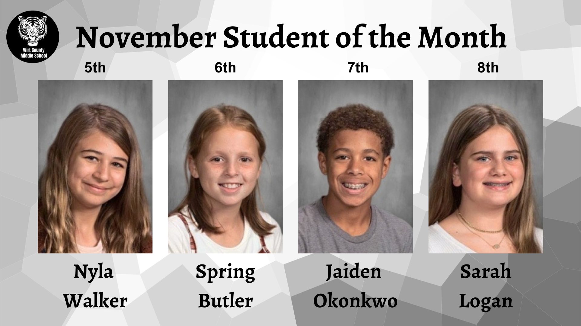 November Student of the Month