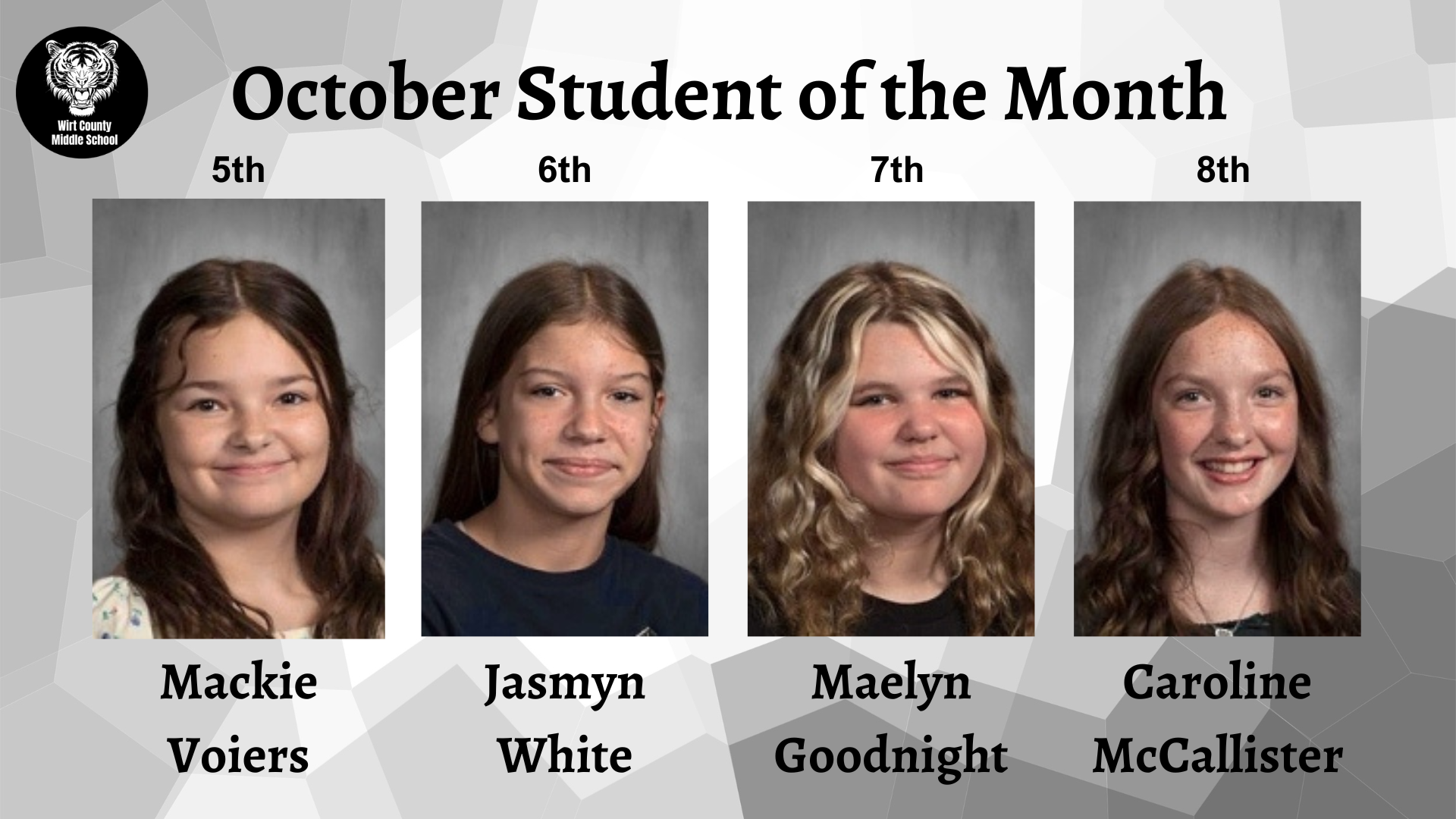 oct student of the month