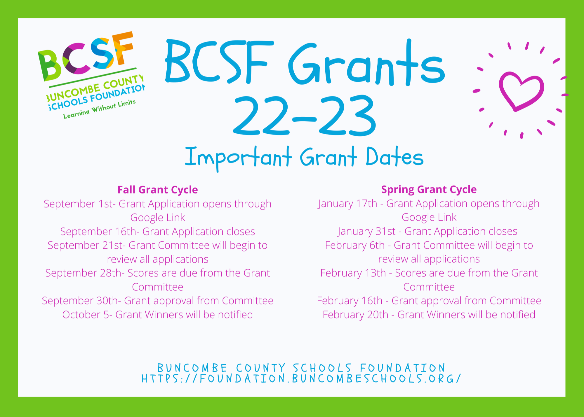 BCSF Grants 2022-23