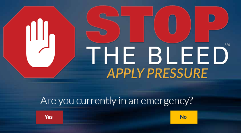 Apply Pressure Emergency Training info