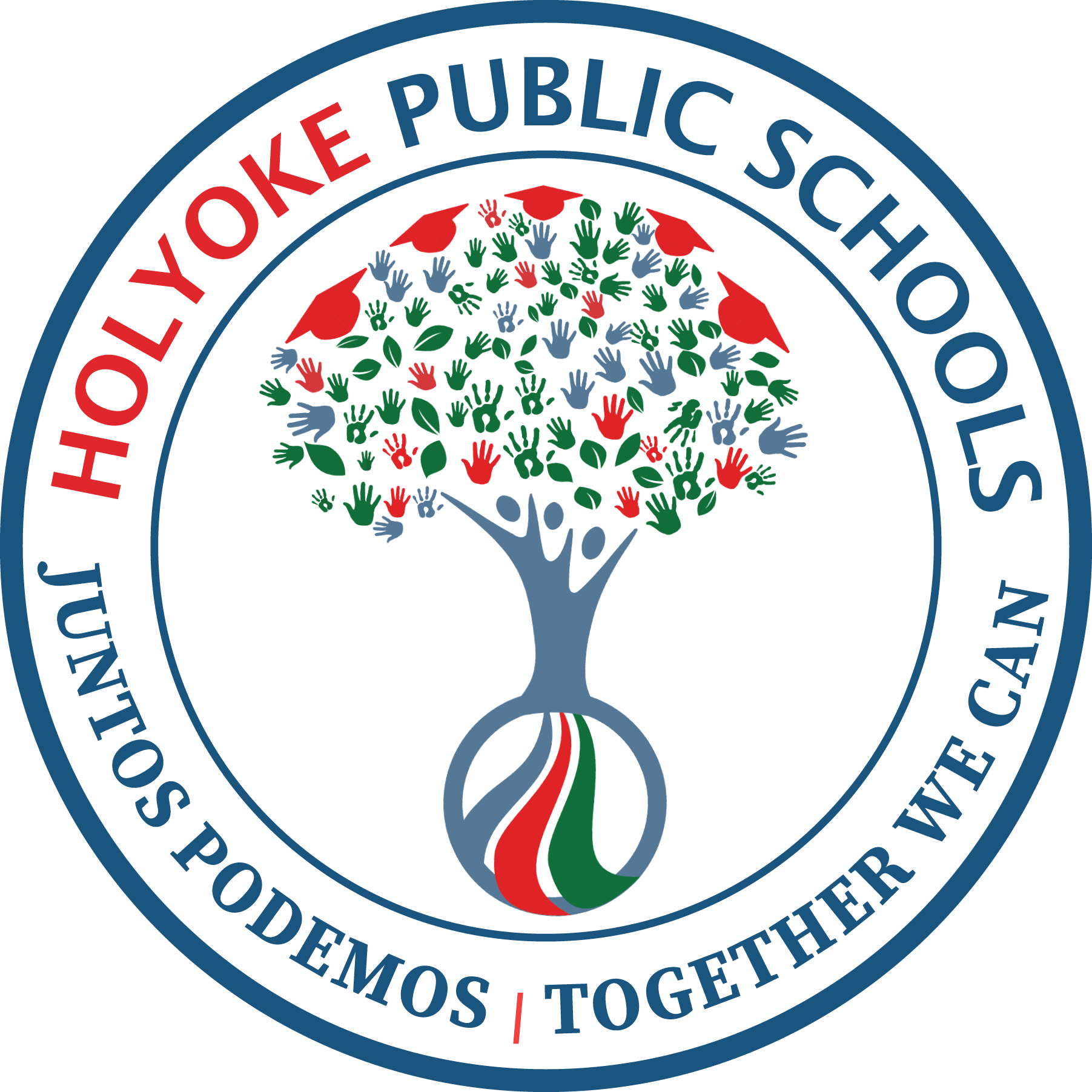 HPS district logo with tree in center