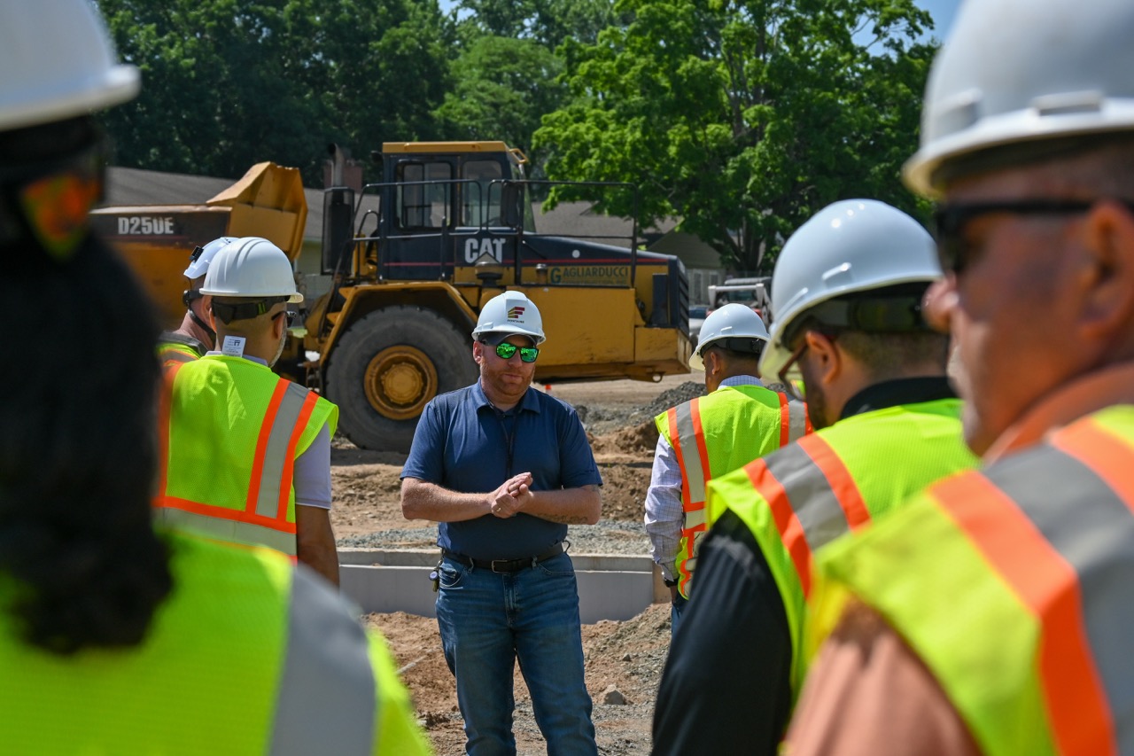 Sean Sheedy talks to students