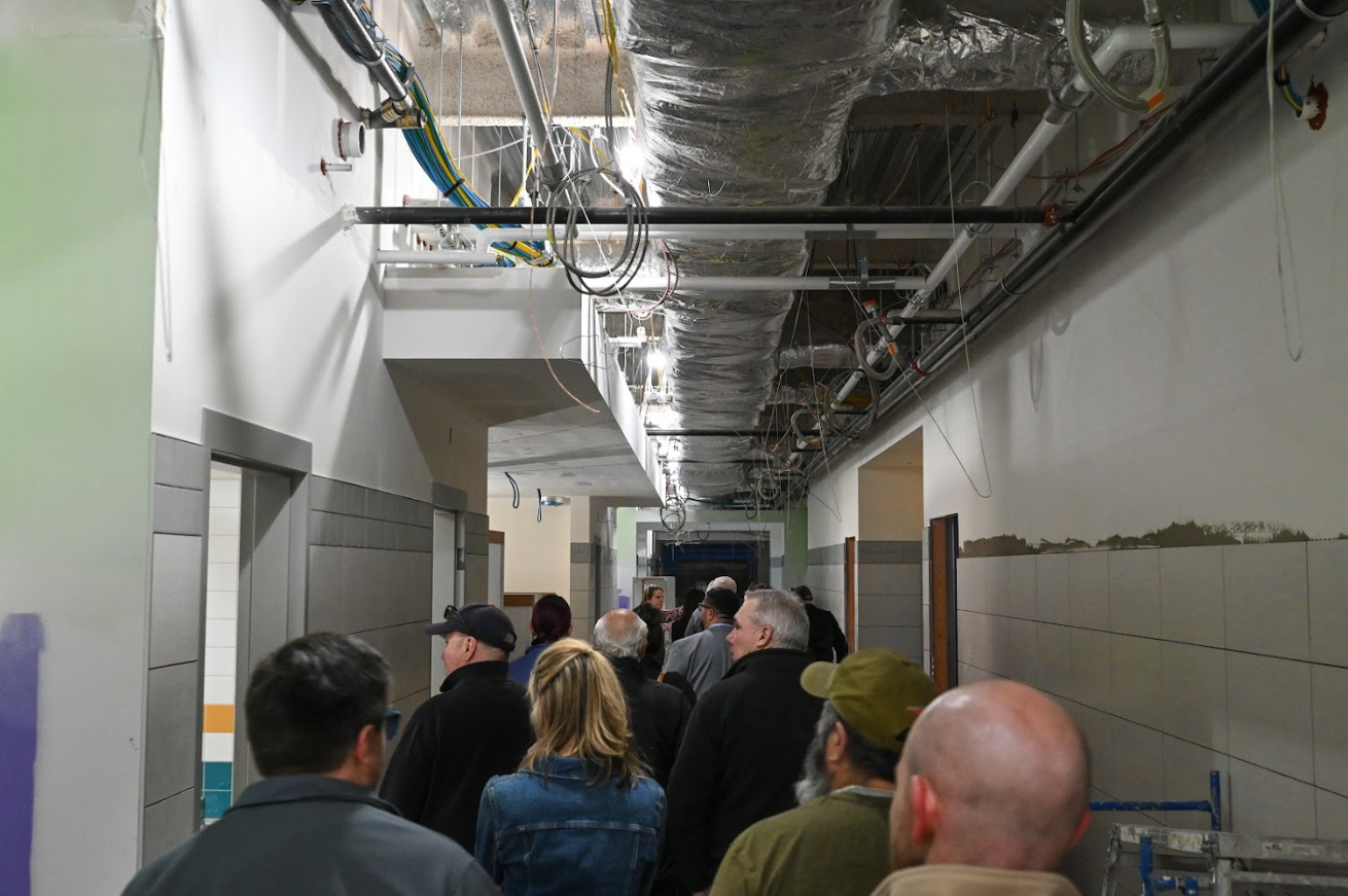 People in a construction site