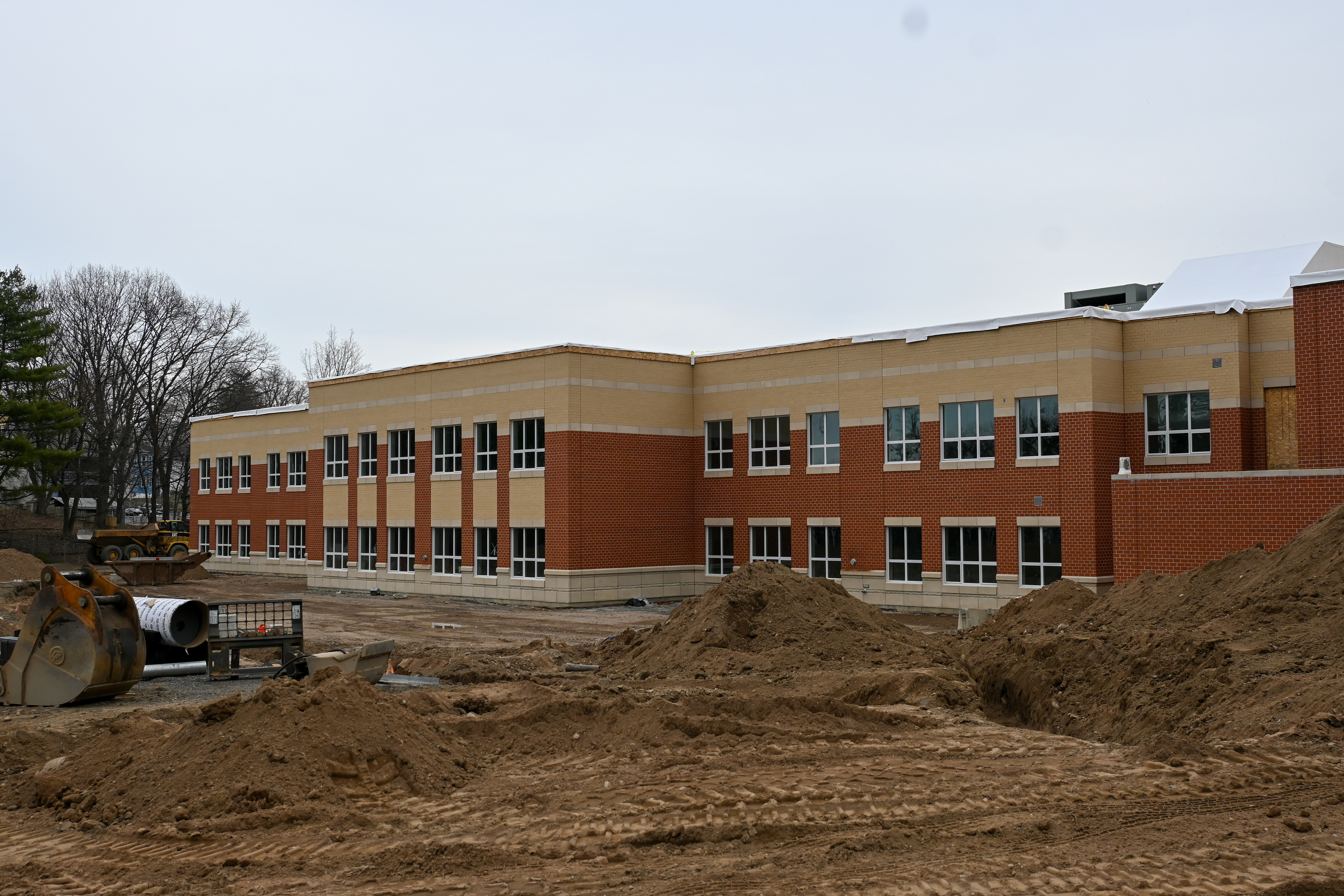 side view of the new middle school