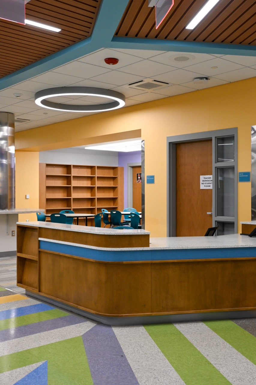 Help desk in the media center